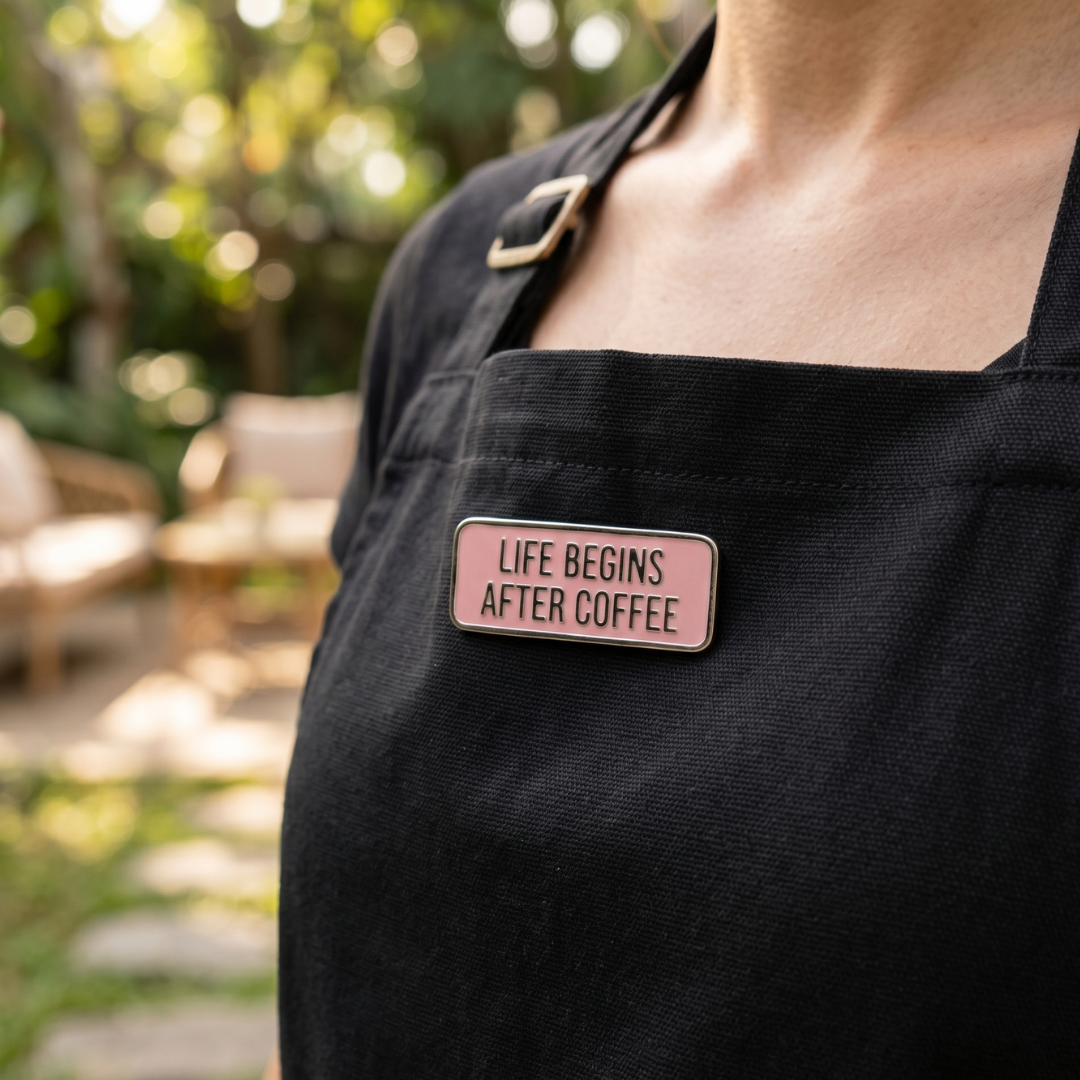Kaffee-Pin Life Begins After Coffee – Bild 3