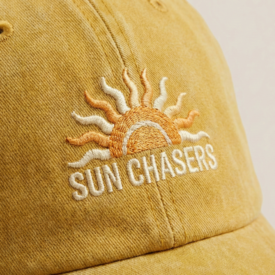 Vintage Washed Cap-Gelb