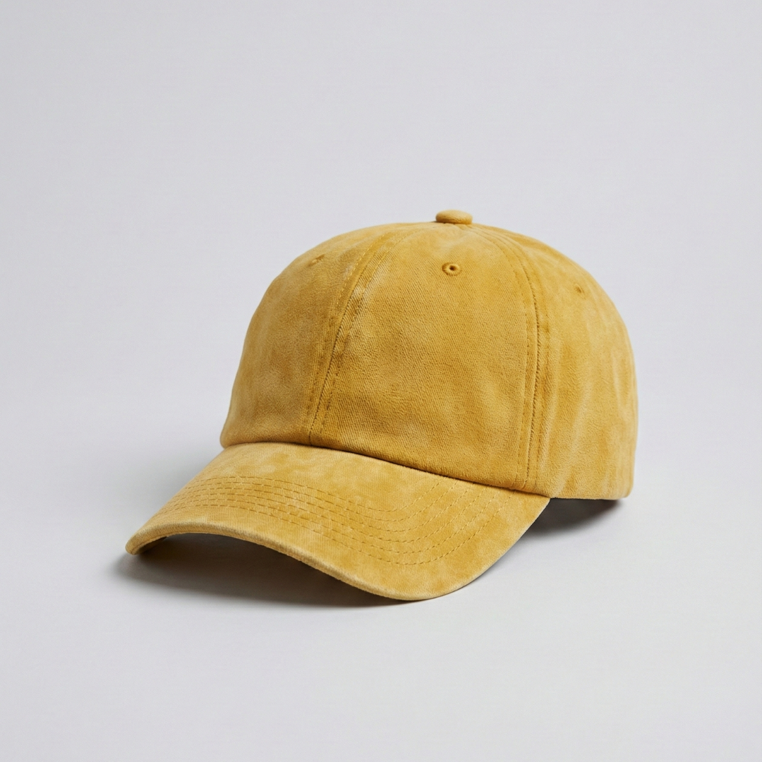 Vintage Washed Cap-Gelb