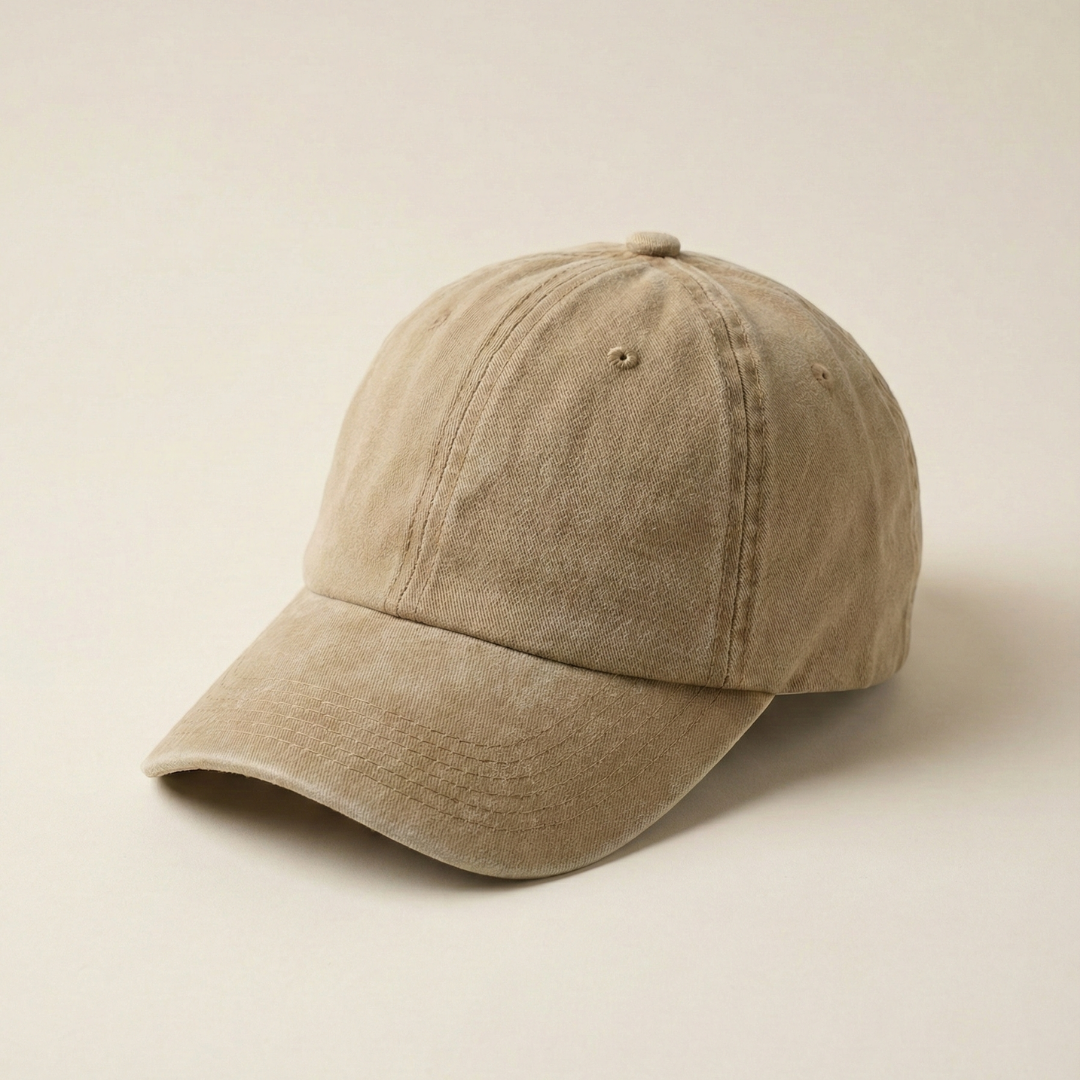 Vintage Washed Cap-Beige