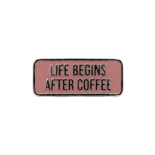 Kaffee-Pin Life Begins After Coffee – Bild 1