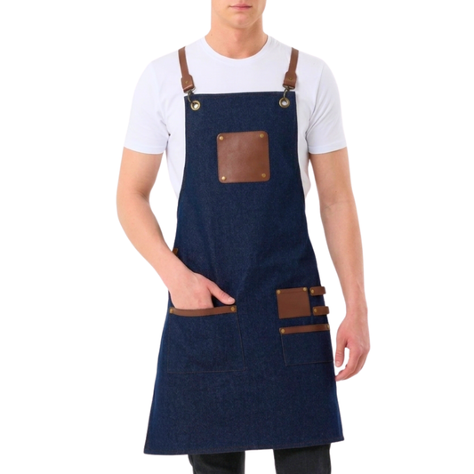 Istanbul Schürze Blau Denim – Bild 1