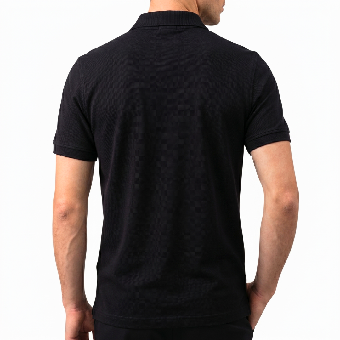 Poloshirt Schwarz – Bild 2
