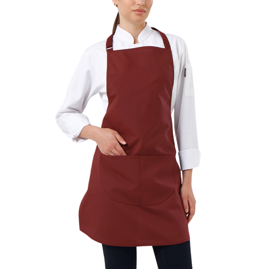 Valencia Schürze in Dunkelbordeaux – Produktansicht 1