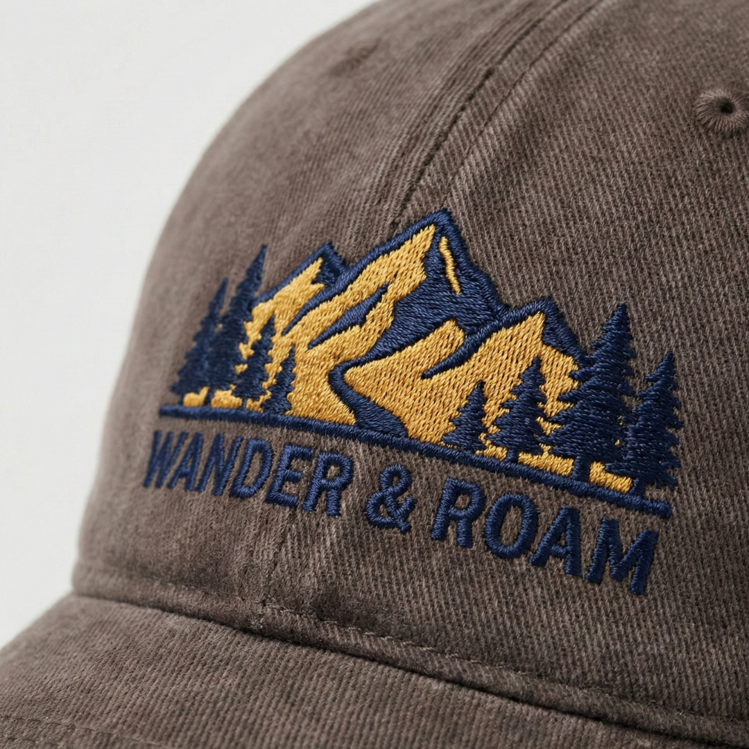 Vintage Washed Cap-Braun