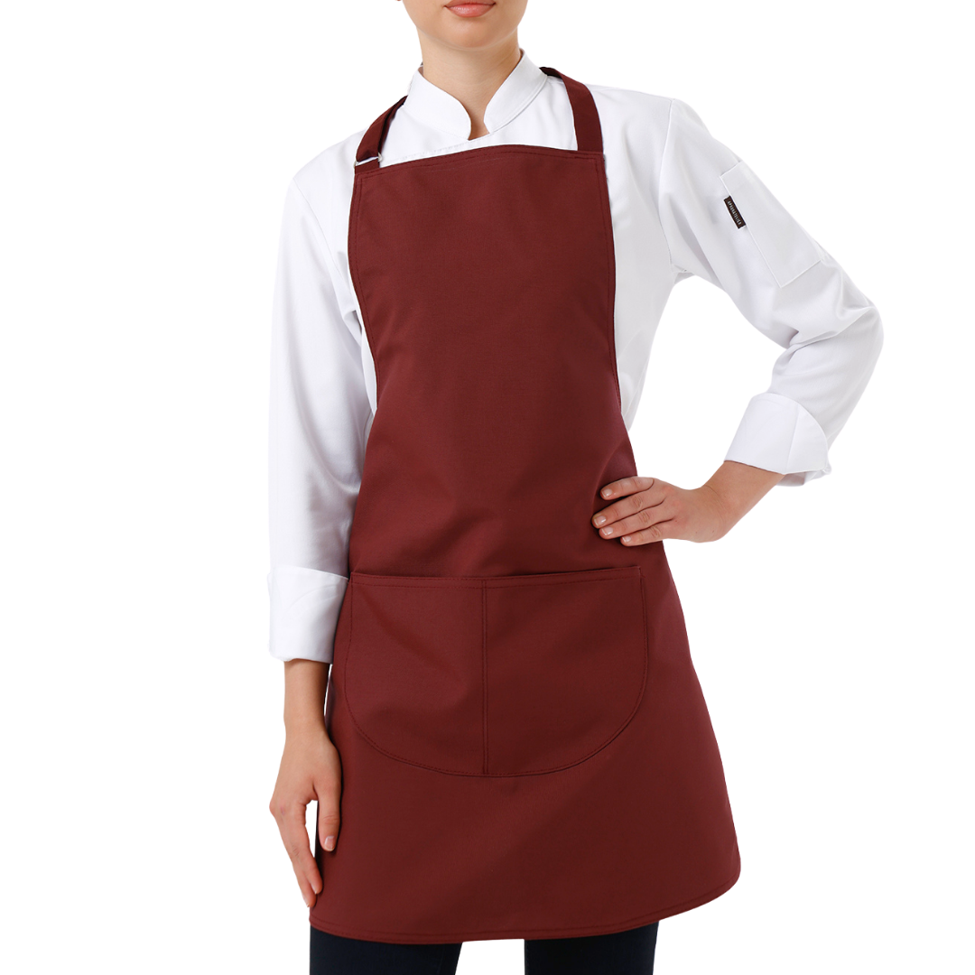 Valencia Schürze in Dunkelbordeaux – Produktansicht 2