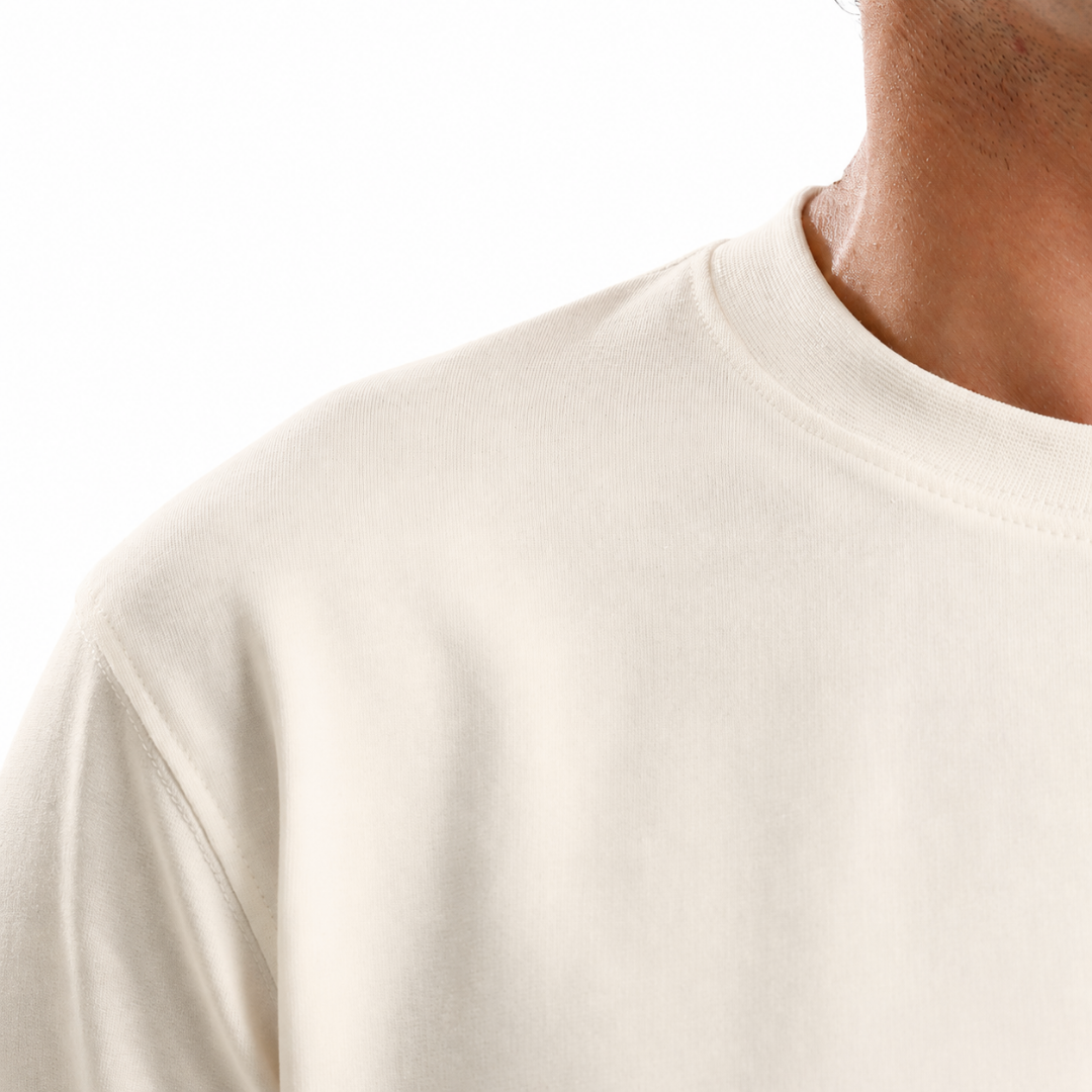 T-Shirt Rundhals Ecru (10er-Pack) – Bild 5