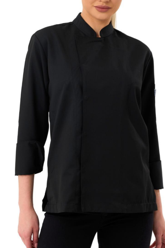Damen Kochjacke Schwarz