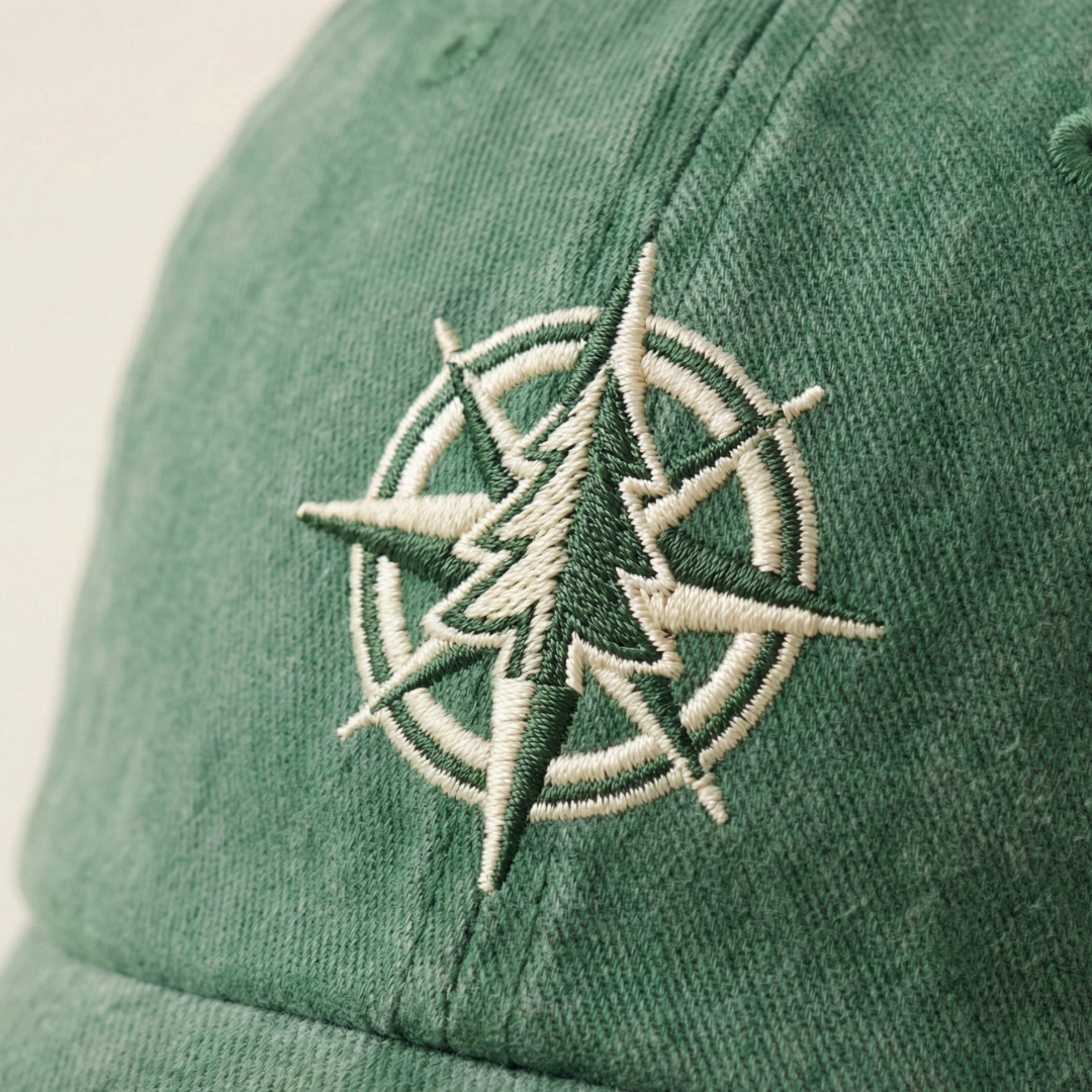 Vintage Washed Cap-Grün