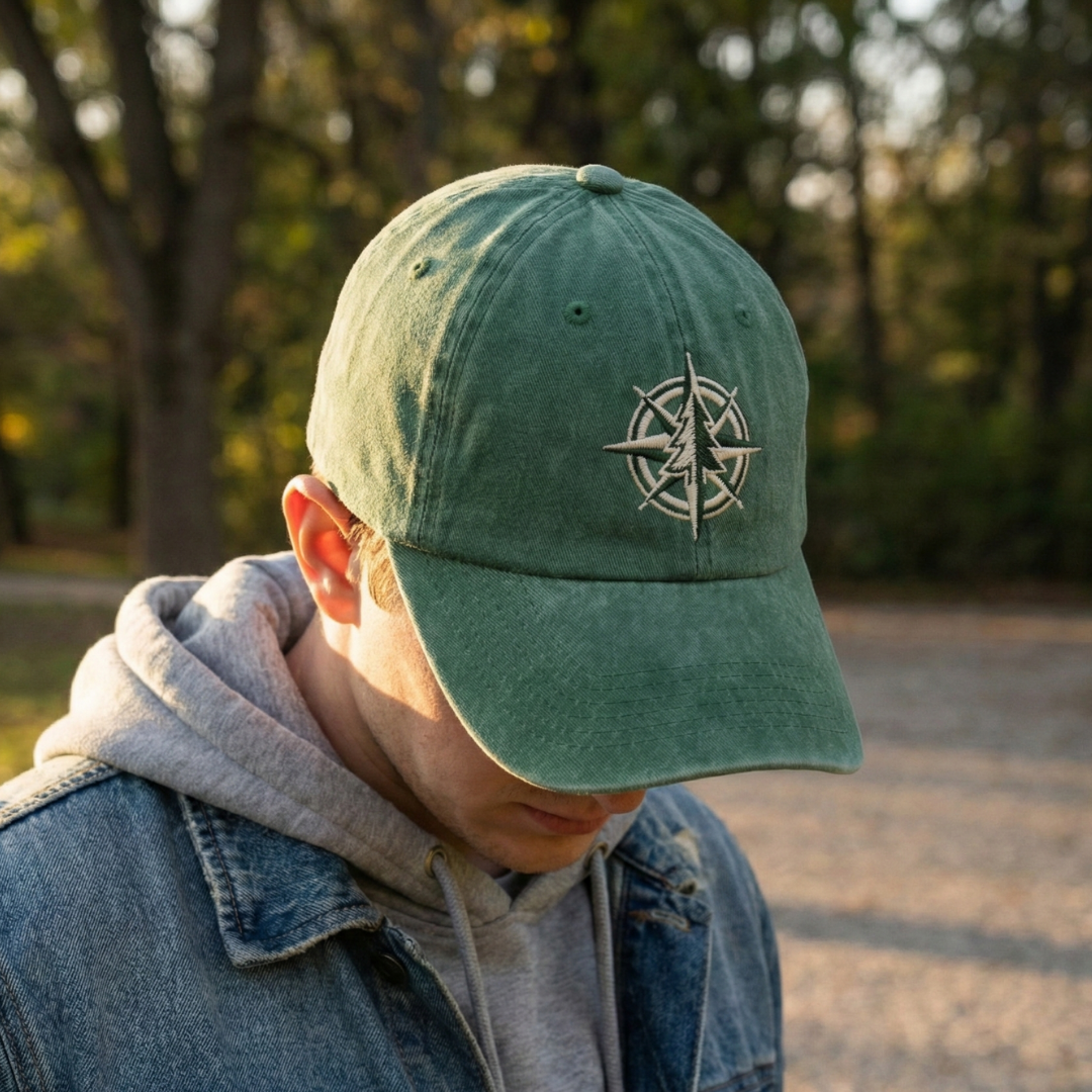 Vintage Washed Cap-Grün