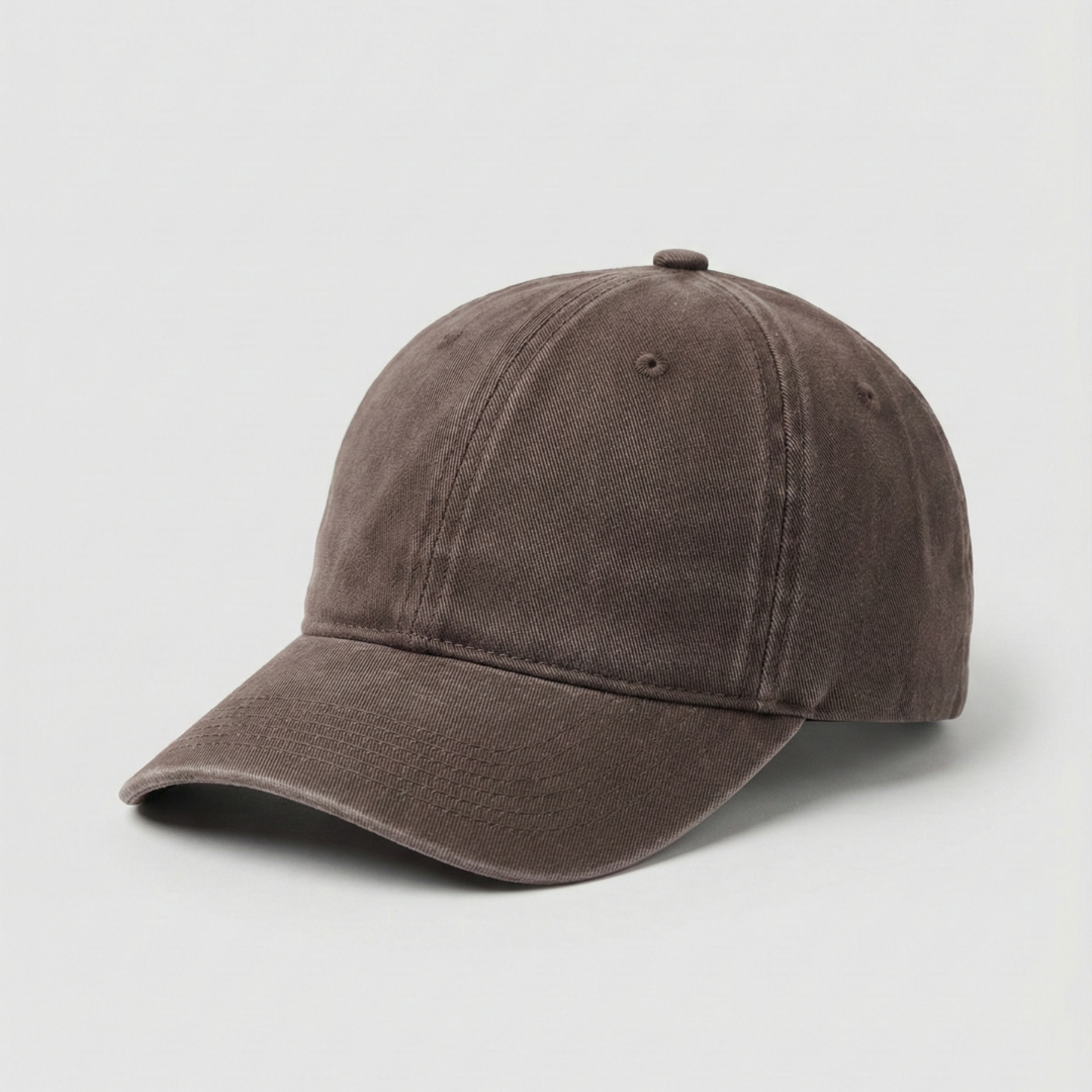 Vintage Washed Cap-Braun