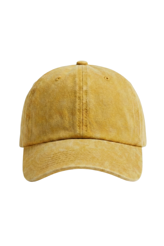 Vintage Washed Cap-Gelb
