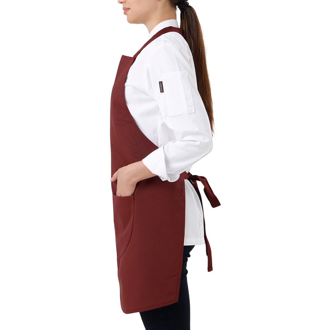 Valencia Schürze in Dunkelbordeaux – Produktansicht 4