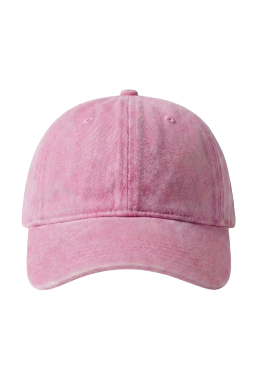 Vintage Washed Cap-Rosa