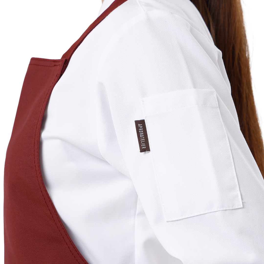 Valencia Schürze in Dunkelbordeaux – Produktansicht 6