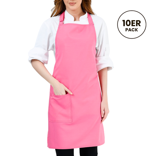 Alpaka Schürze – Rosa (10er-Pack)