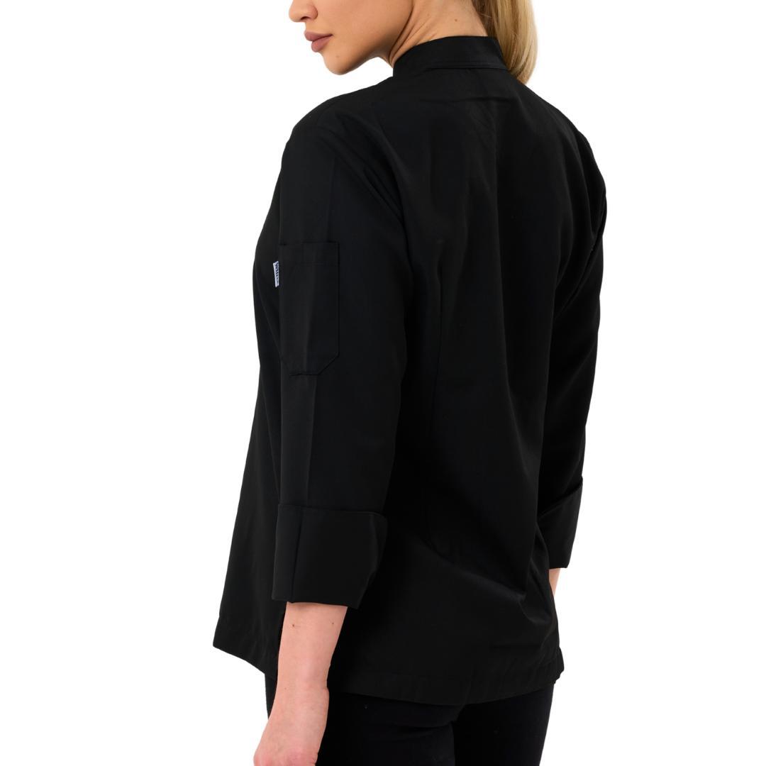 Damen Kochjacke Schwarz
