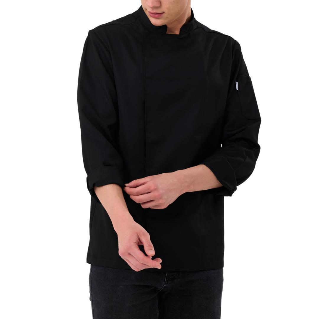 Herren Kochjacke Schwarz