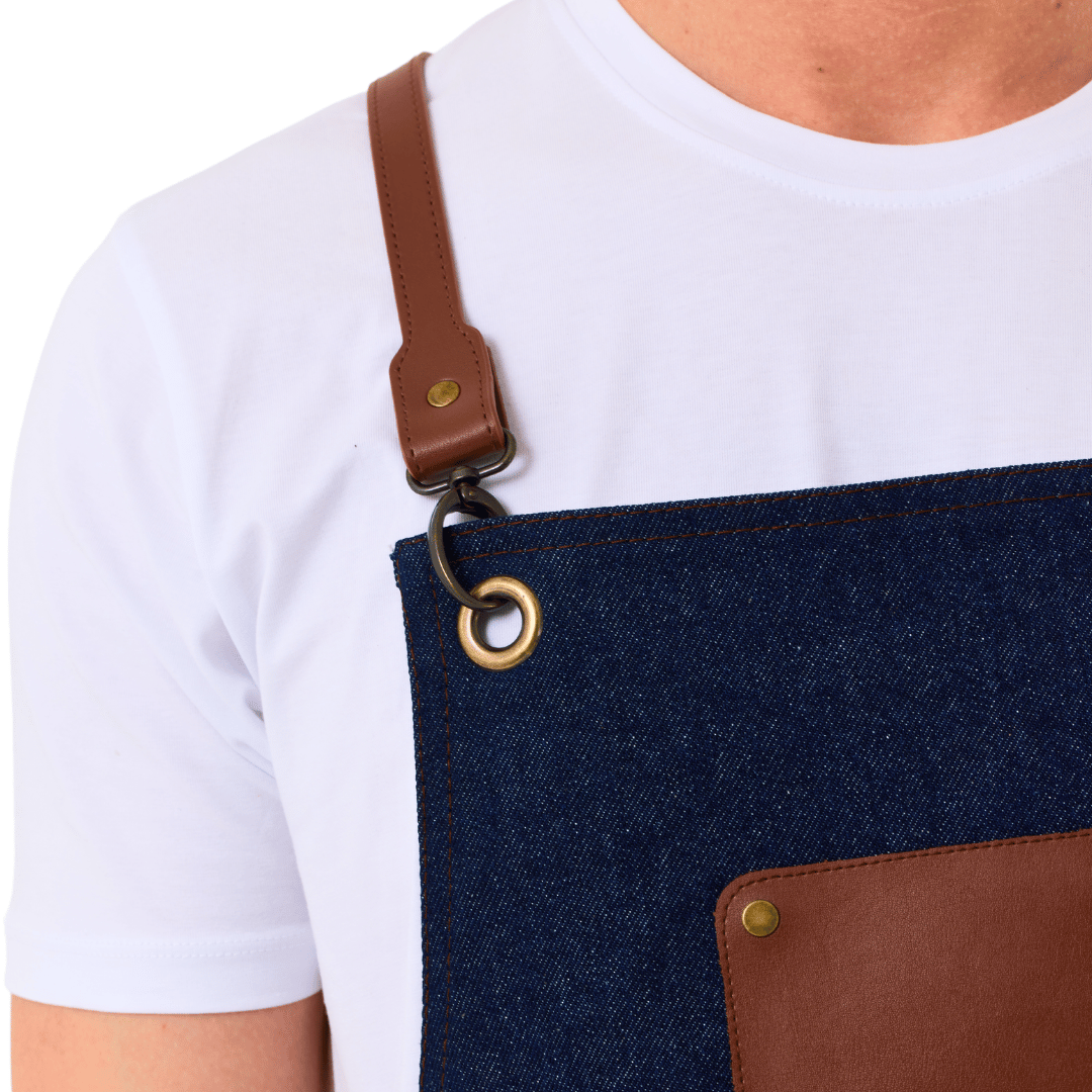Istanbul Schürze Blau Denim – Bild 3