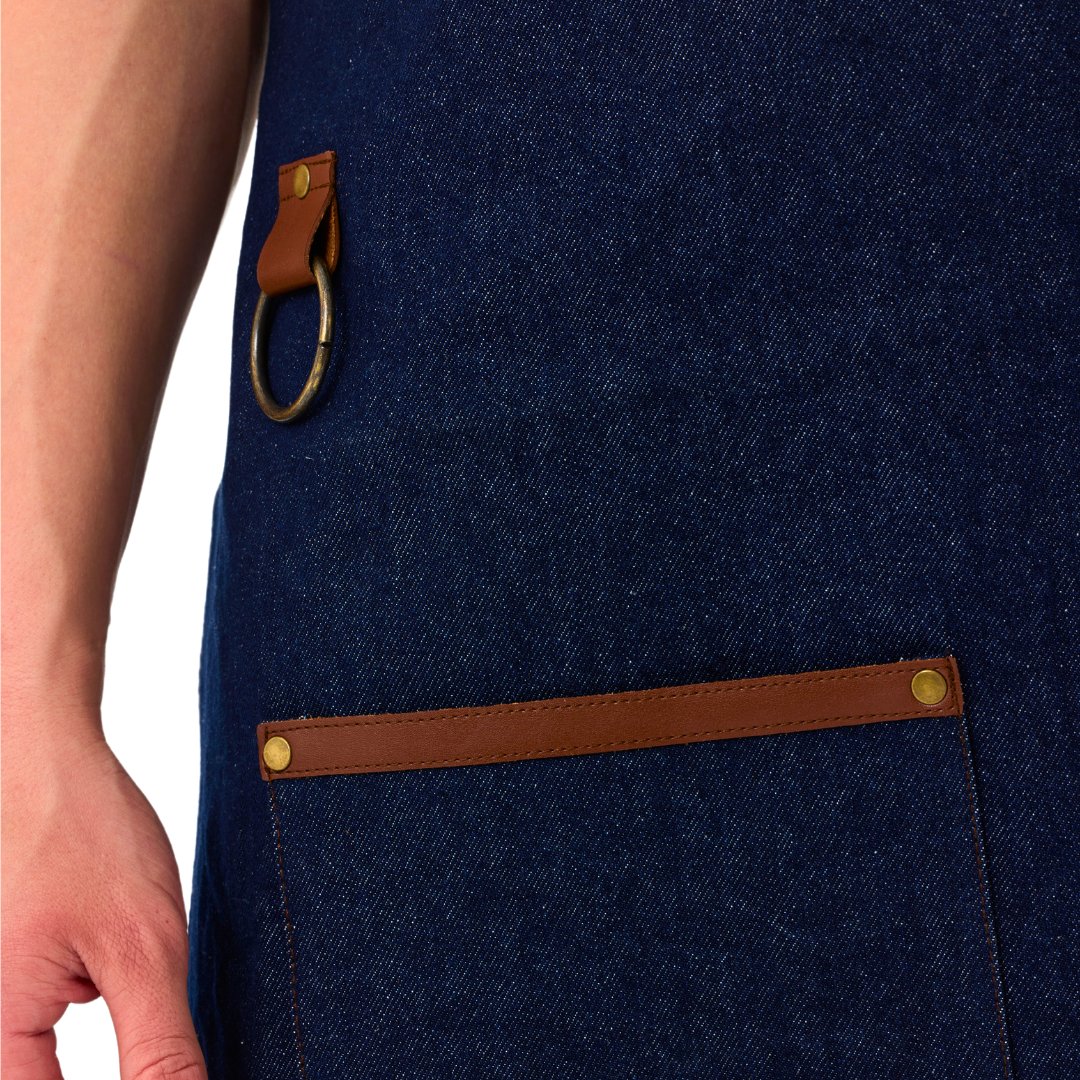 Istanbul Schürze Blau Denim – Bild 5