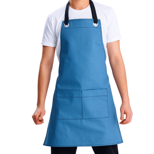 Neapel Schürze Stahlblau (Schwarzer Gurt) – Bild 1